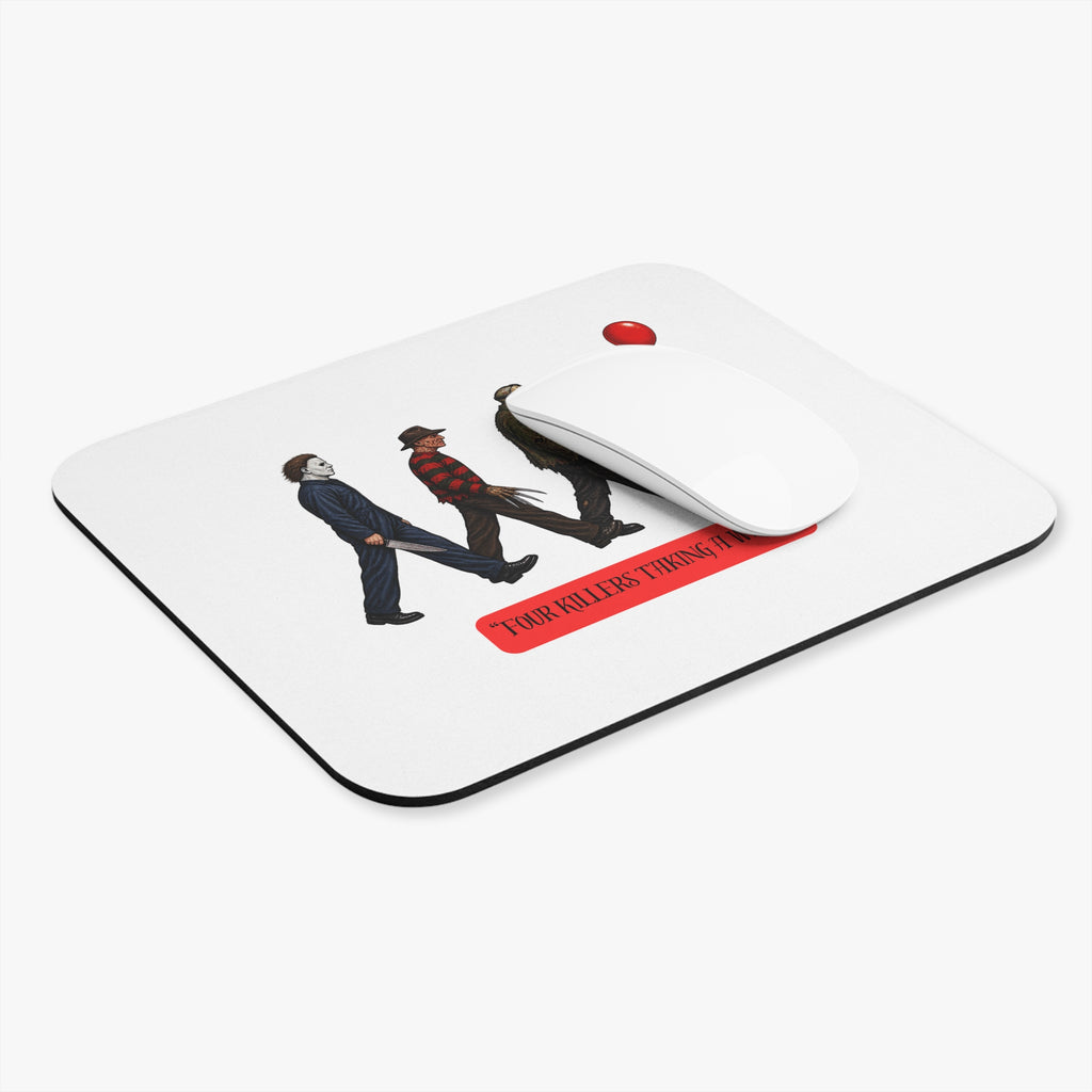 Horror Icons 'Four Killers Taking a Walk' Mouse Pad
