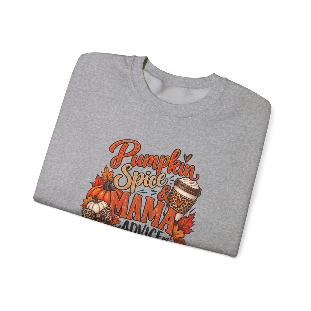 Pumpkin Spice Mama Crewneck Sweatshirt — Fall Coffee Cozy Gift