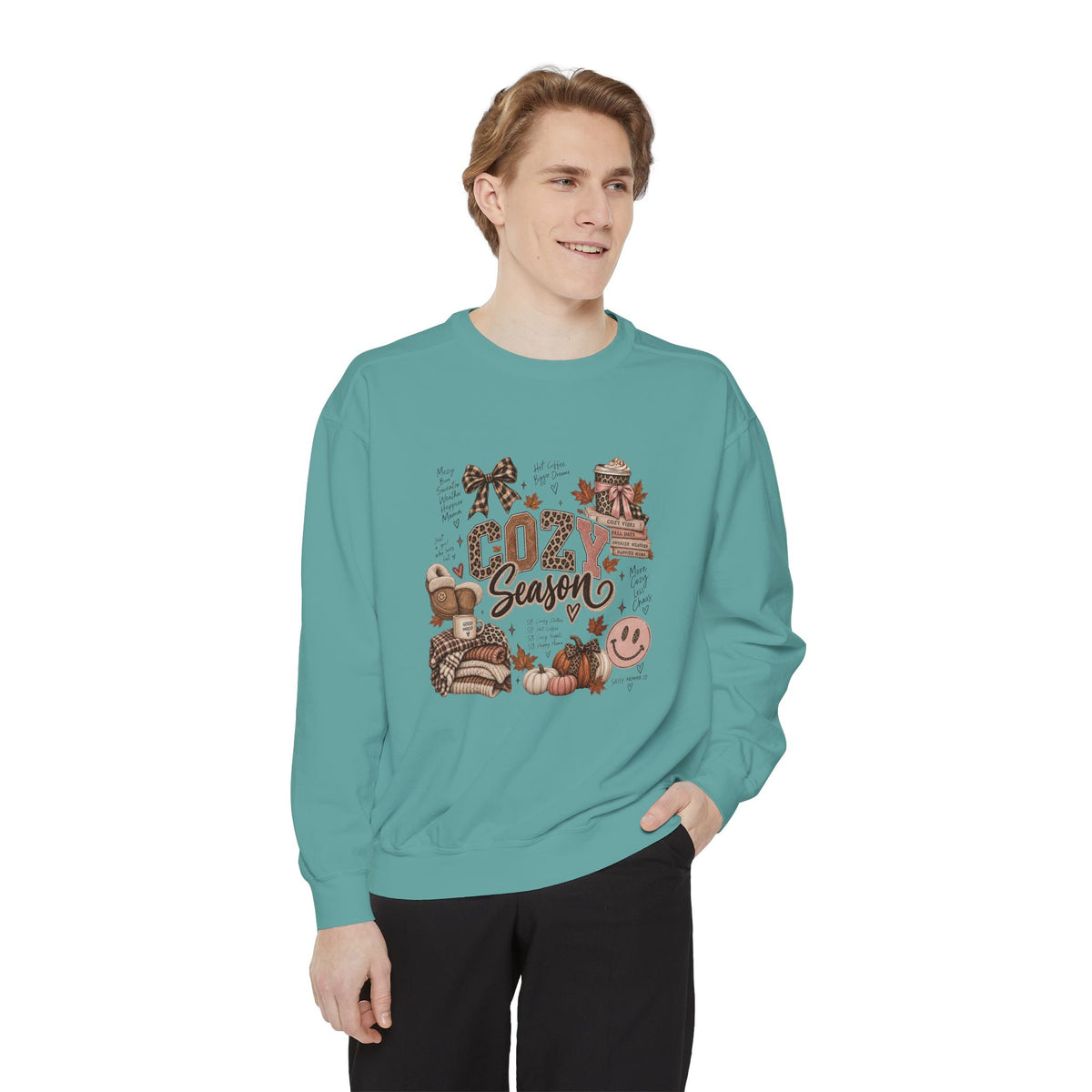 Cozy Season Sweatshirt — Autumn Comfort Graphic Sweatshirt ("Cozy Season")