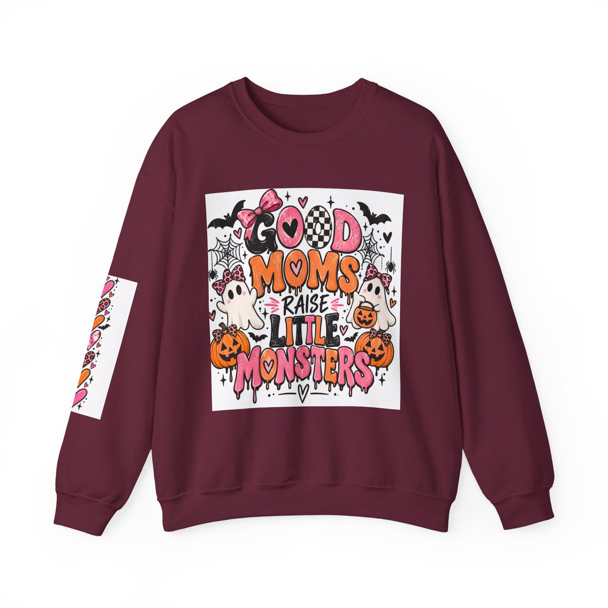 Sweatshirt — Good Moms Raise Little Monsters Halloween Crewneck