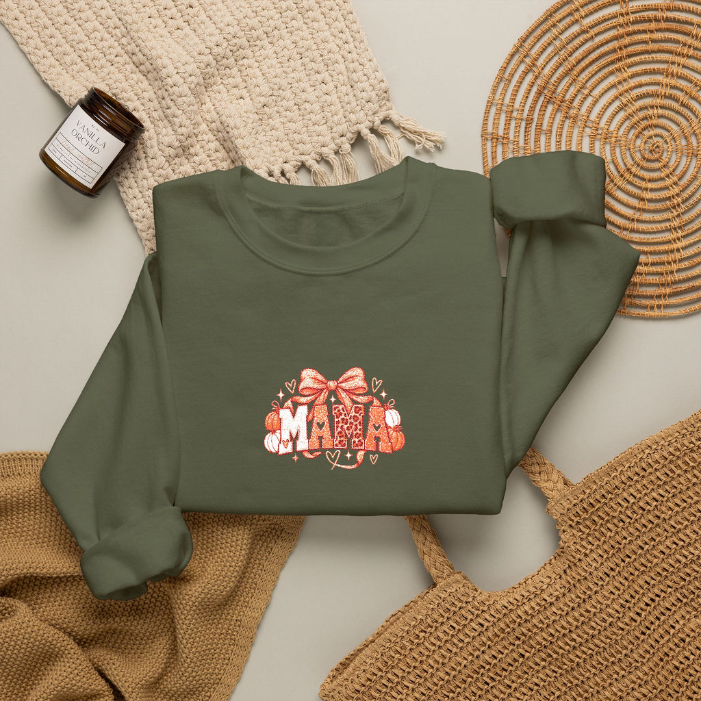 Cute Orange Kittens Crewneck Sweatshirt — Small Chest Cat Cluster Design