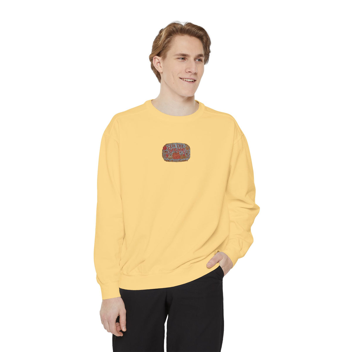 Coral Confetti Patch Sweatshirt