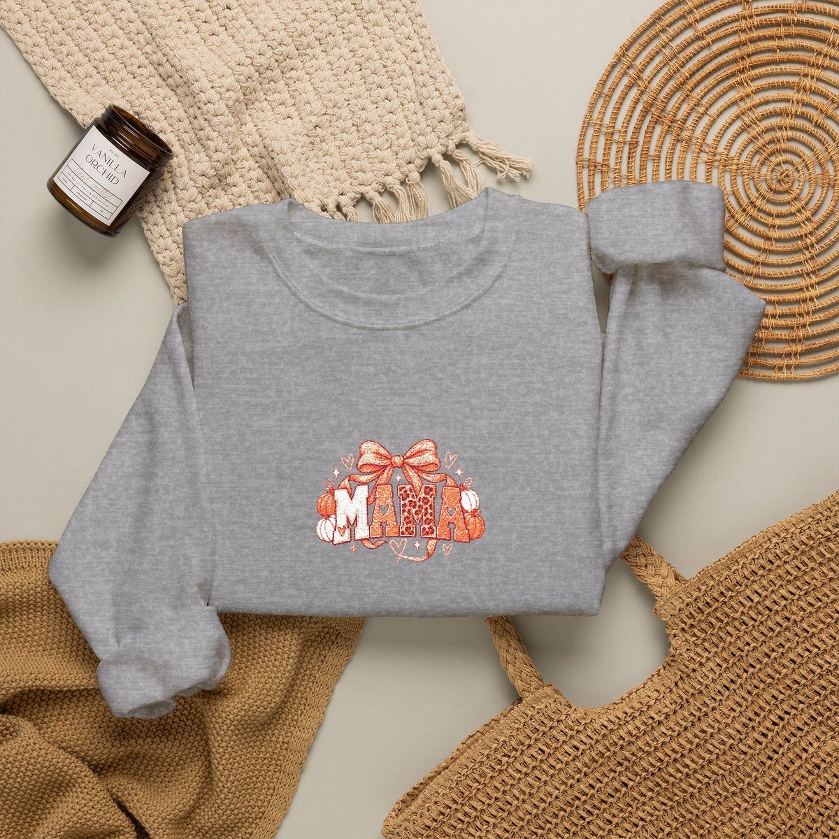Cute Orange Kittens Crewneck Sweatshirt — Small Chest Cat Cluster Design