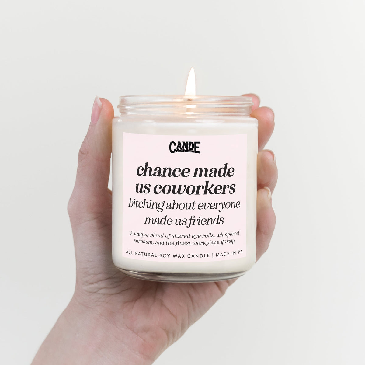 Chance Made Us Coworkers Bitching About Everyone Else Made us Friends Candle