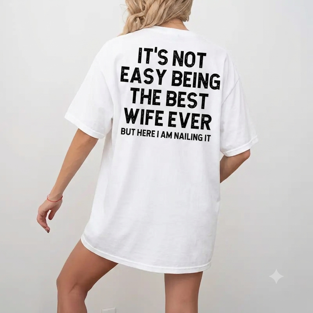 Best WIFE Ever Retro Heavyweight Graphic T-Shirt