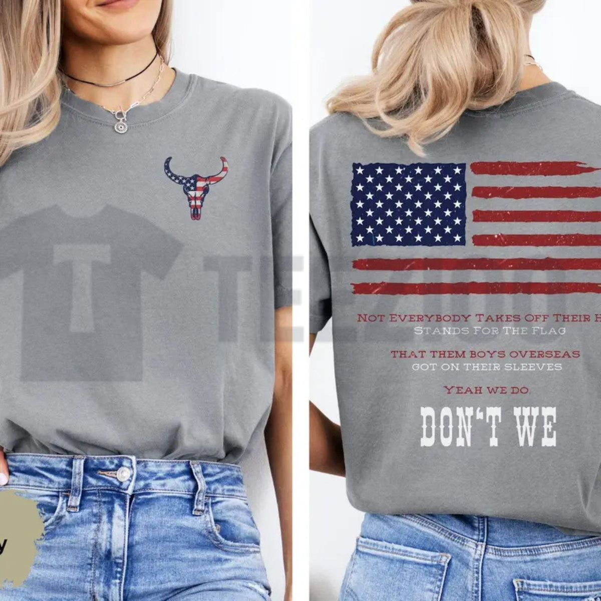 Morgan Vintage Dont We Still the Problem 2026 Tour American Flag T-Shirt
