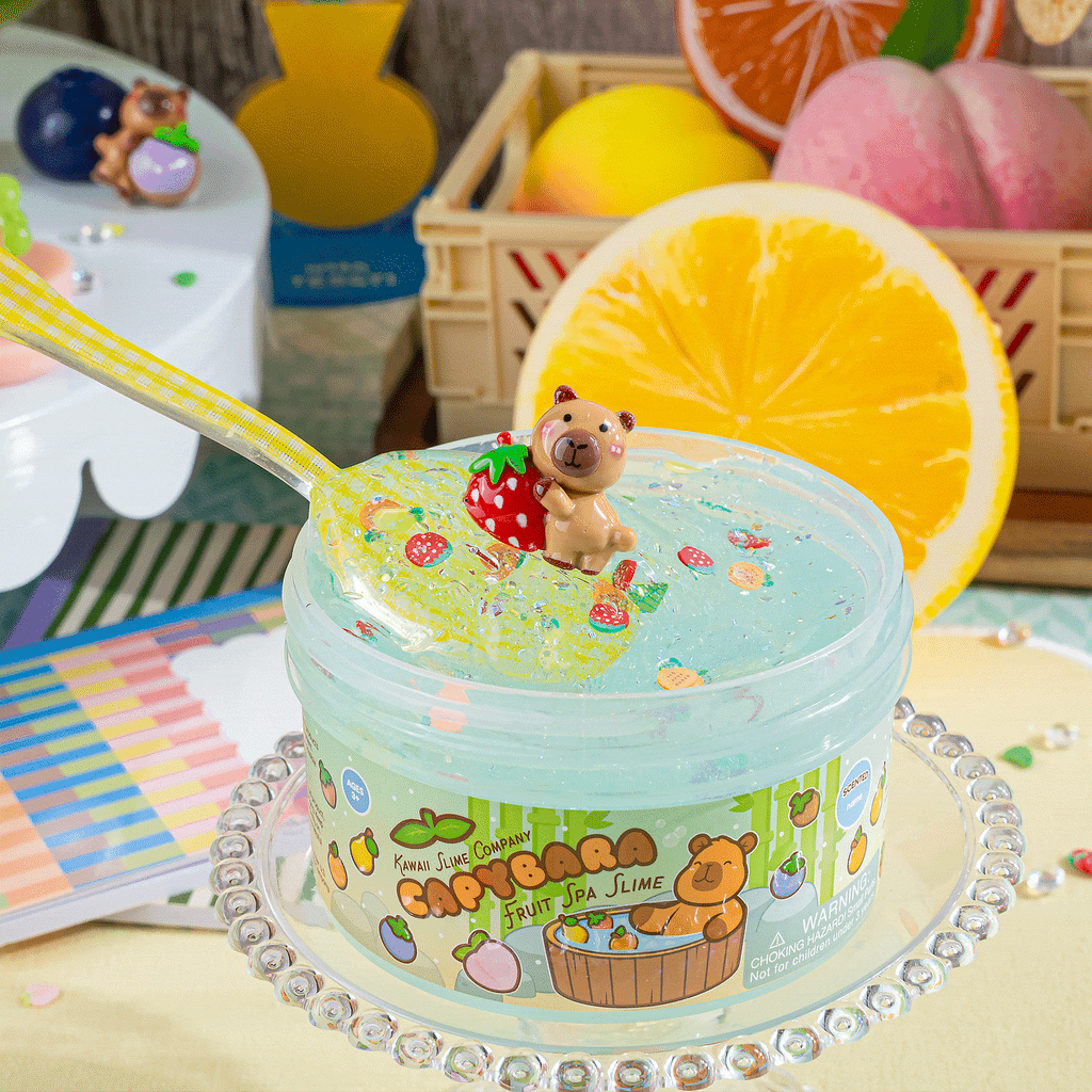 Capybara Fruit Spa Slime