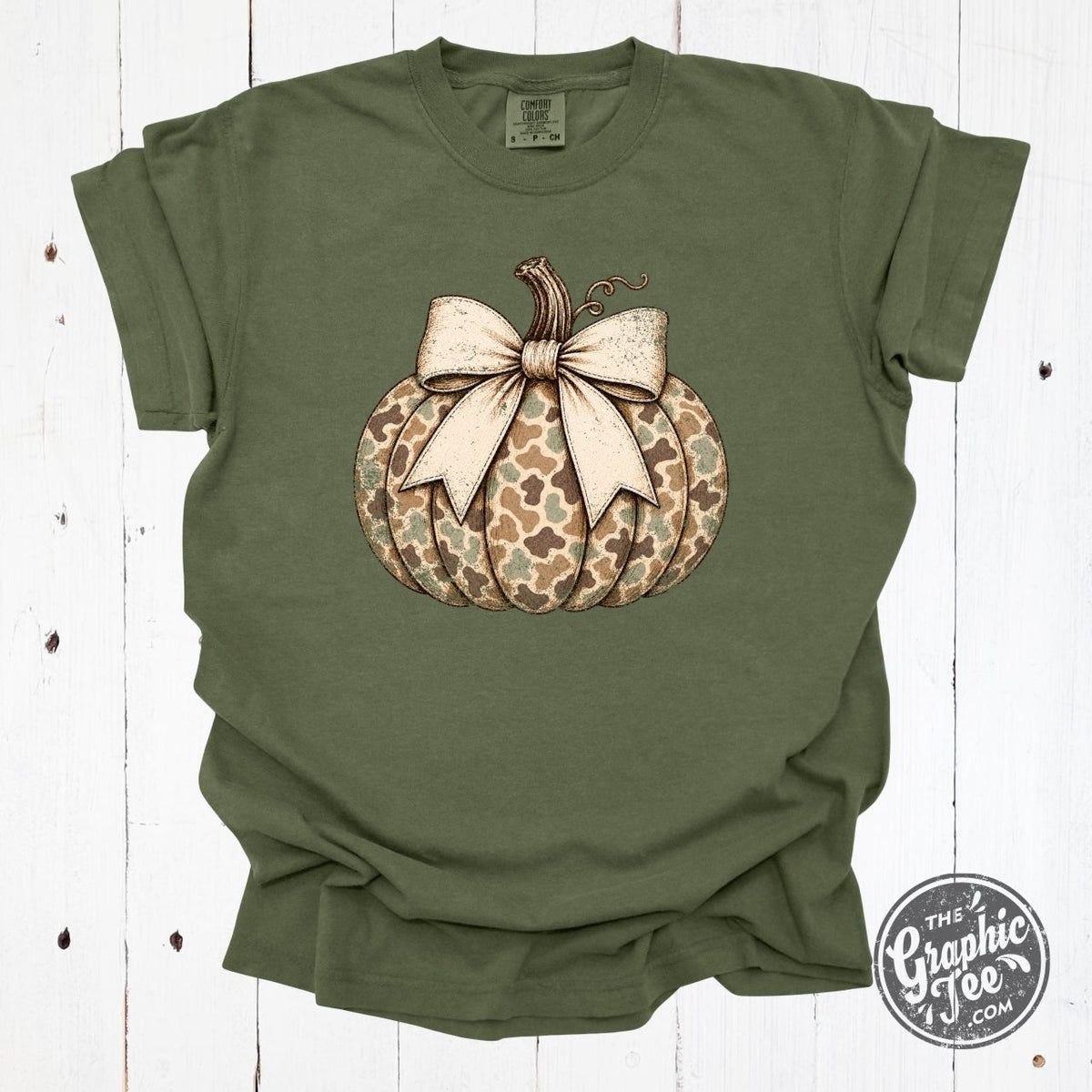 Camo Harvest Pumpkin Tee