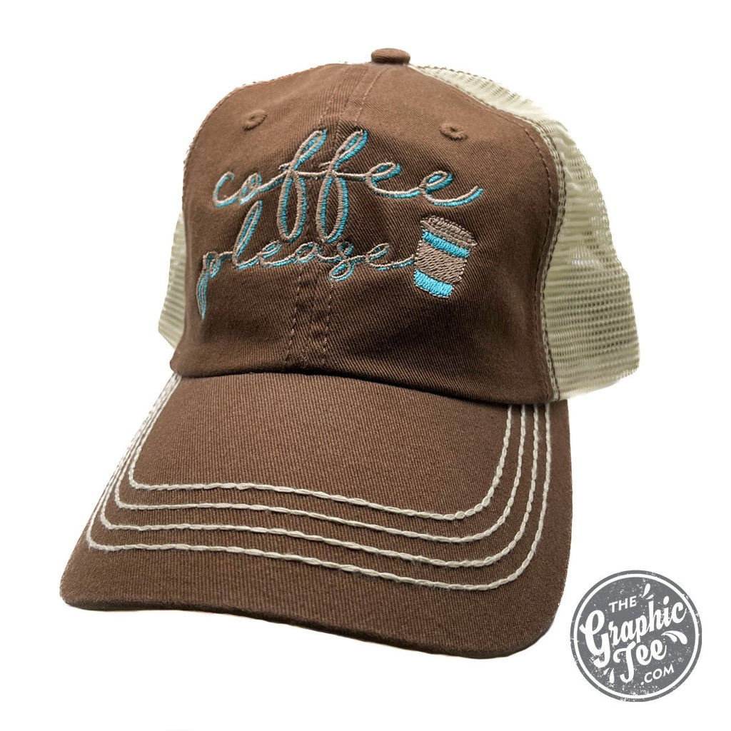 Coffee Please - Mesh Back Cap