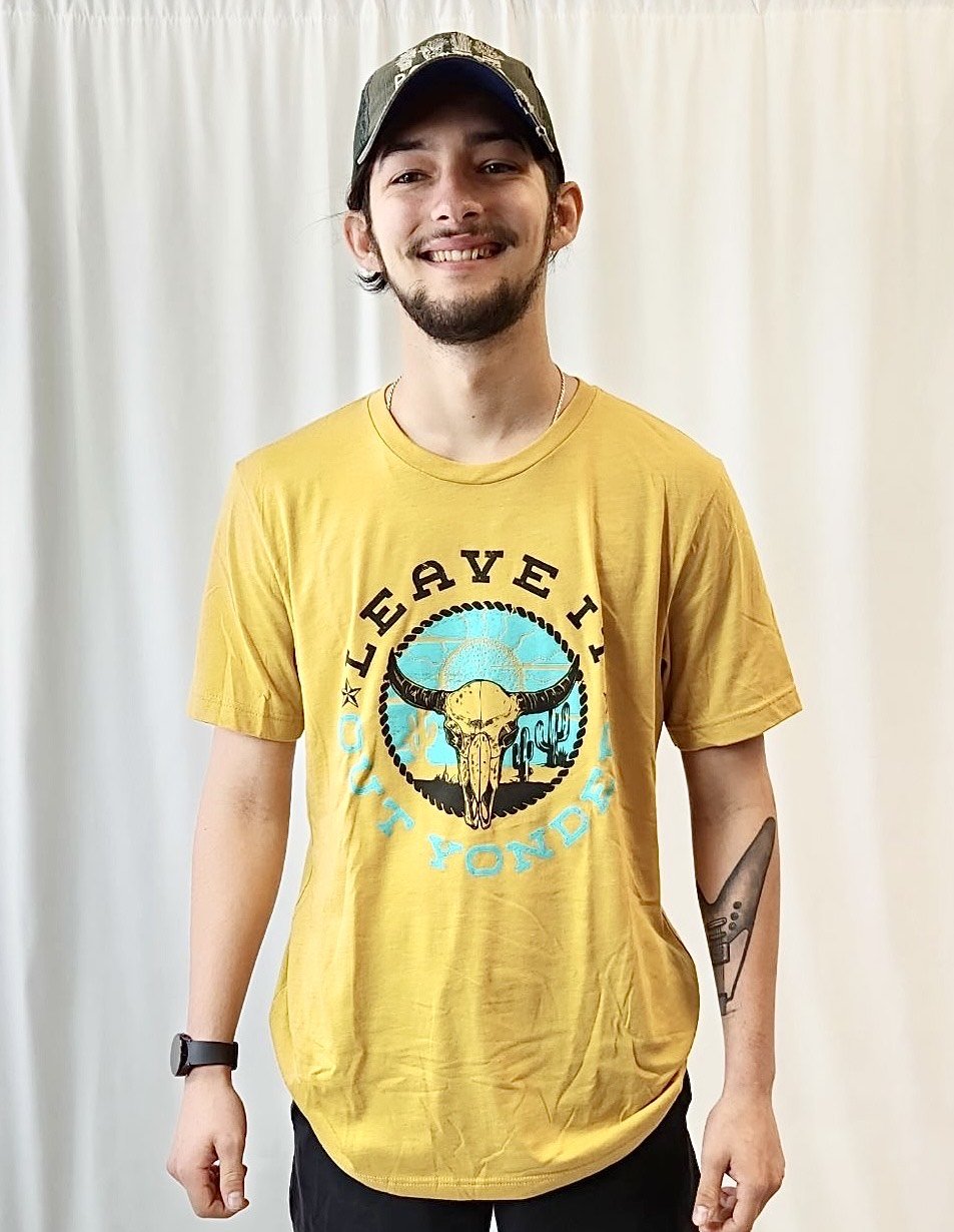 Leave It Out Yonder Mustard Short Sleeve Tee