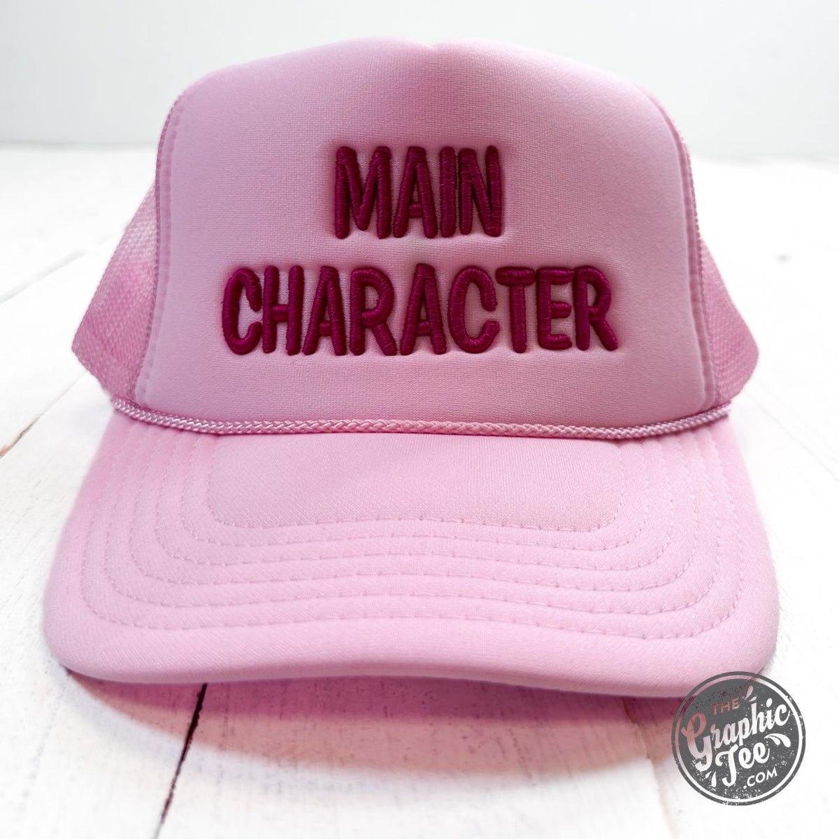 Main Character Embroidered Trucker Cap