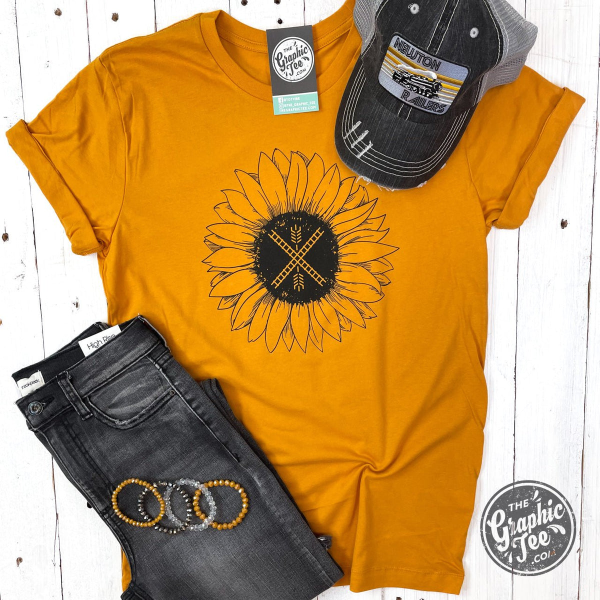Newton Flag Sunflower Unisex Tee