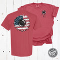 Sunflower Flag Pigment Dyed Tee with Front and Back Print