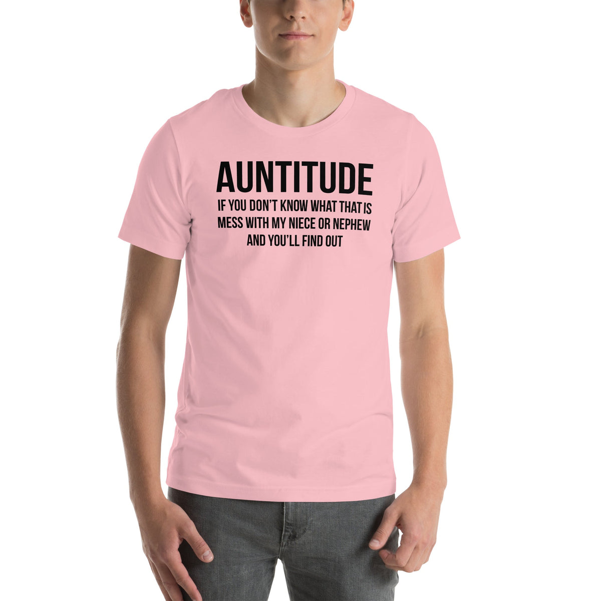 Witty Aunt Attitude Graphic T-Shirt – "Auntitude"